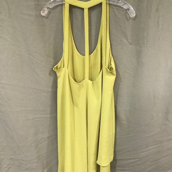 Bcbg asymmetrical lime green dress - Picture 3 of 4